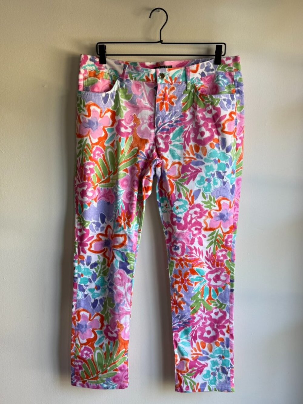 Lauren Ralph Lauren – Floral Print Stretch Capri Pants – Size 12